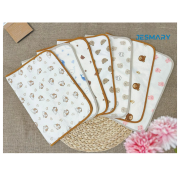 Lót chống thấm cho bé sơ sinh vải xô Muslin đa dạng họa tiết và màu sắc